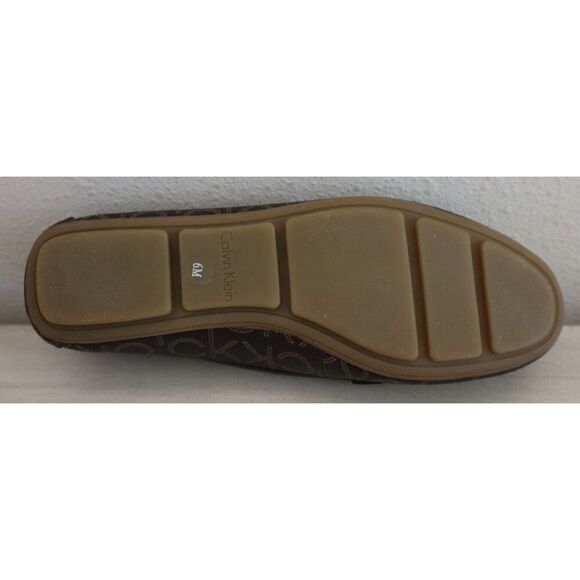 Calvin Klein Women's Sz 6M Brown Multi Lisa Monogram Loafers Shoes - Picture 3 of 11